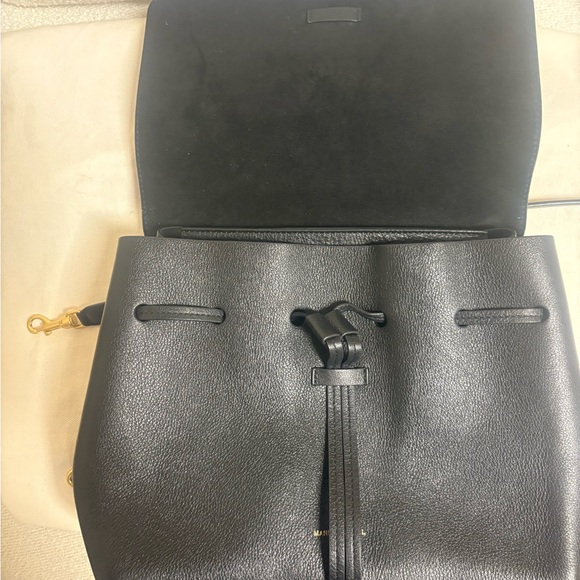 Mansur Gavriel Black Leather Mini Bag - Picture 7 of 11